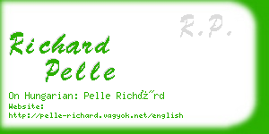 richard pelle business card